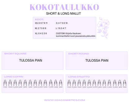 Color - Yksiväriset tekokynnet