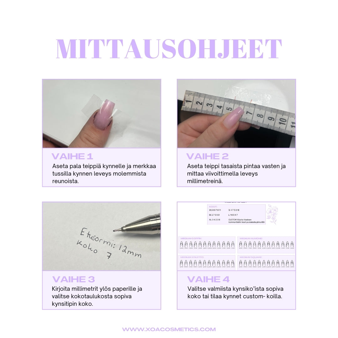 Color - Yksiväriset tekokynnet